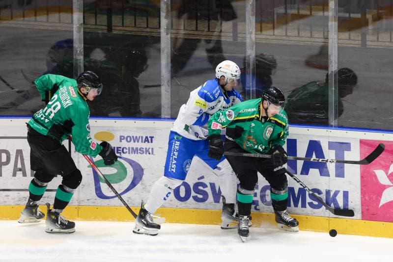 Ice Hockey. Tauron Hokej Liga. Re-Plast Unia Oswiecim - JKH GKS Jastrzebie. 18.02.2024