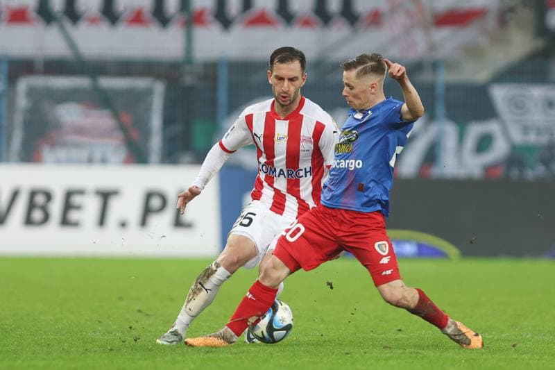Football. PKO BP Ekstraklasa. Piast Gliwice - Cracovia Krakow. 23.02.2024