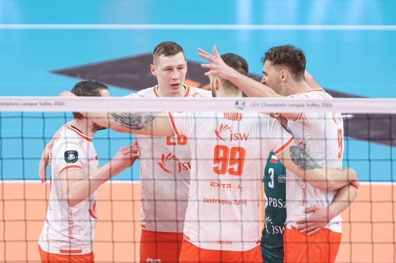Volleyball. CEV Champions League. Jastrzebski Wegiel - Gas Sales Daiko Piacenza. 28.02.2024