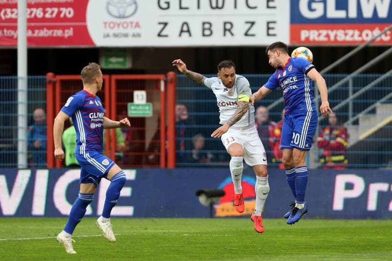 Football. Lotto Ekstraklasa. Piast Gliwice - Zaglebie Lubin. 23.04.2019