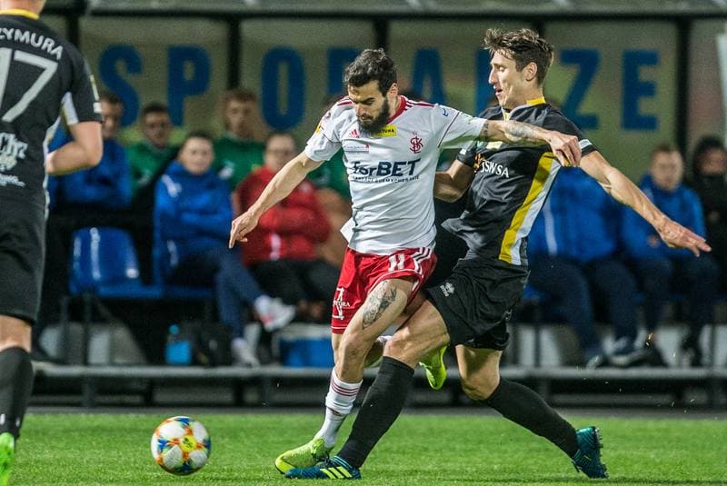Football. Fortuna I Liga. GKS 1962 Jastrzebie - LKS Lodz. 04.05.2019