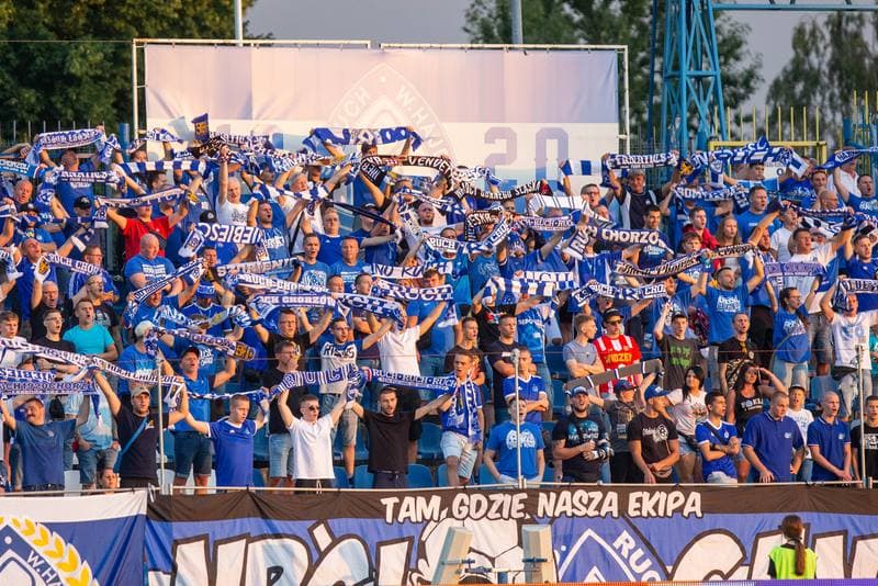 Football. Fortuna I Liga. Ruch Chorzow - Bruk-Bet Termalica Nieciecza. 27.08.2022