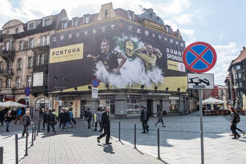 Football. Fortuna I Liga. Billboard. 08.05.2019