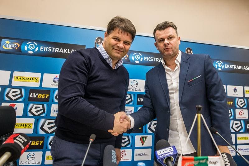 Football. Zaglebie Sosnowiec. Press Conference. 20.05.2019