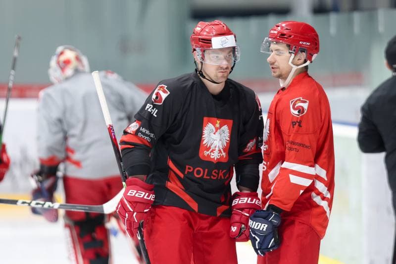 Ice Hockey. Poland national team. Training. 02.04.2024