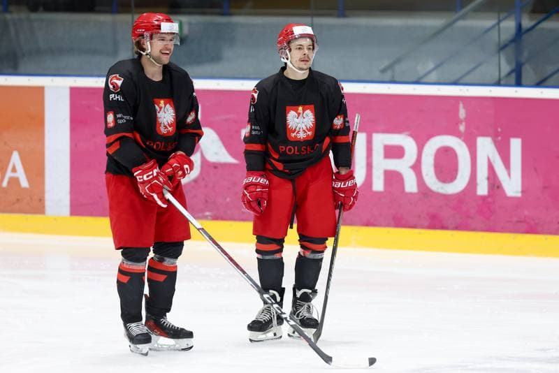 Ice Hockey. Poland national team. Training. 02.04.2024