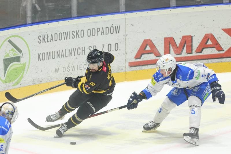Ice Hockey. Tauron Hokej Liga. Re-Plast Unia Oswiecim - GKS Katowice. 07.04.2024