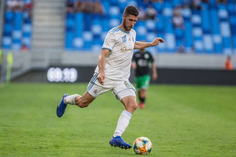 Football. UEFA Europa League. Slovan Bratislava - KF Feronikeli. 24.07.2019