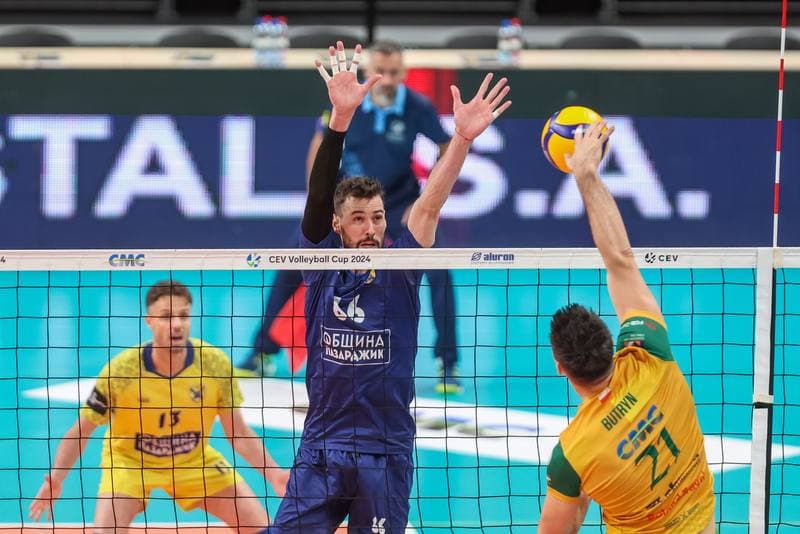 Volleyball. CEV Volleyball Cup. Aluron CMC Warta Zawiercie - Hebar Pazardzhik. 23.11.2023