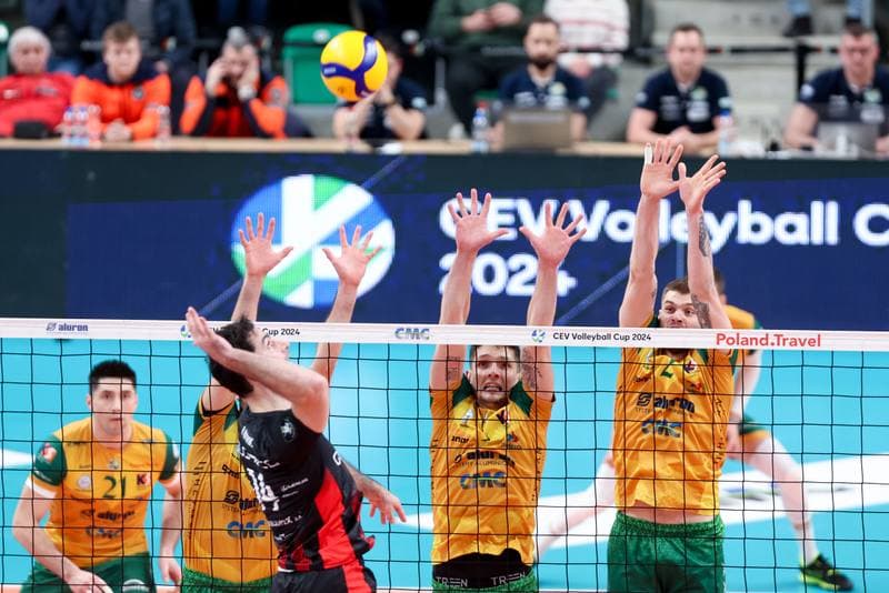 Volleyball. CEV Cup. Aluron CMC Warta Zawiercie - Asseco Resovia Rzeszow. 08.02.2024