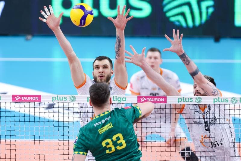 Volleyball. PlusLiga. Jastrzebski Wegiel - GKS Katowice. 03.02.2024