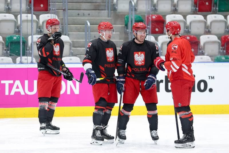 Ice Hockey. Poland national team. Training. 04.02.2024