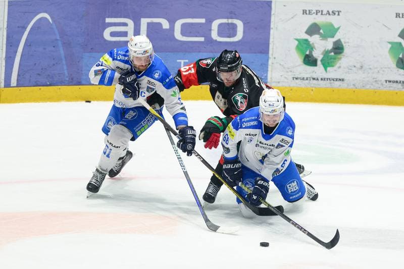 Ice Hockey. Tauron Hokej Liga. Re-Plast Unia Oswiecim - GKS Tychy. 24.03.2024