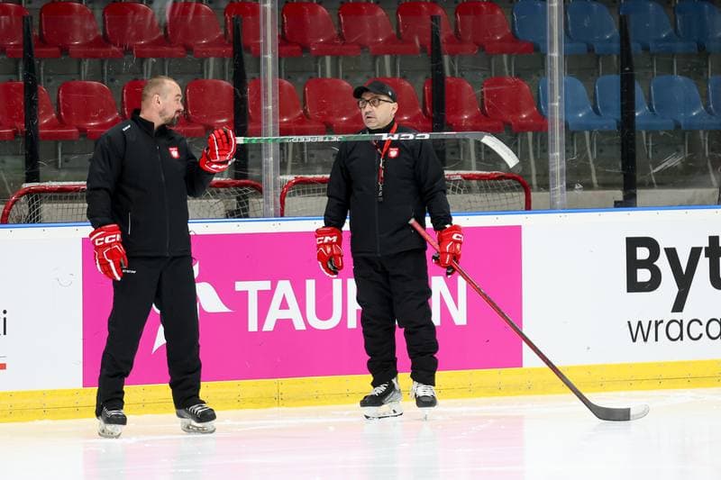 Ice Hockey. Poland national team. Training. 16.04.2024