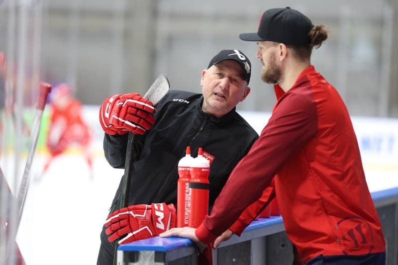 Ice Hockey. Poland national team. Training. 17.04.2024