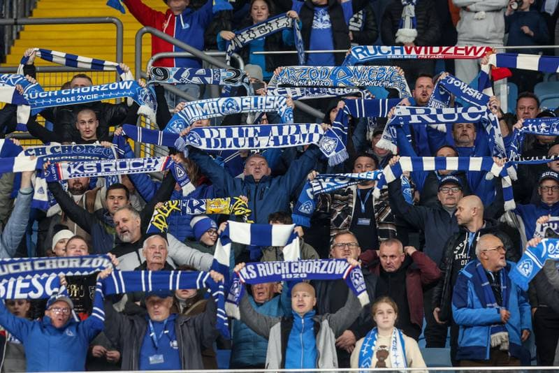 Football. Betclic I Liga. Ruch Chorzow - Warta Poznan. 25.10.2024