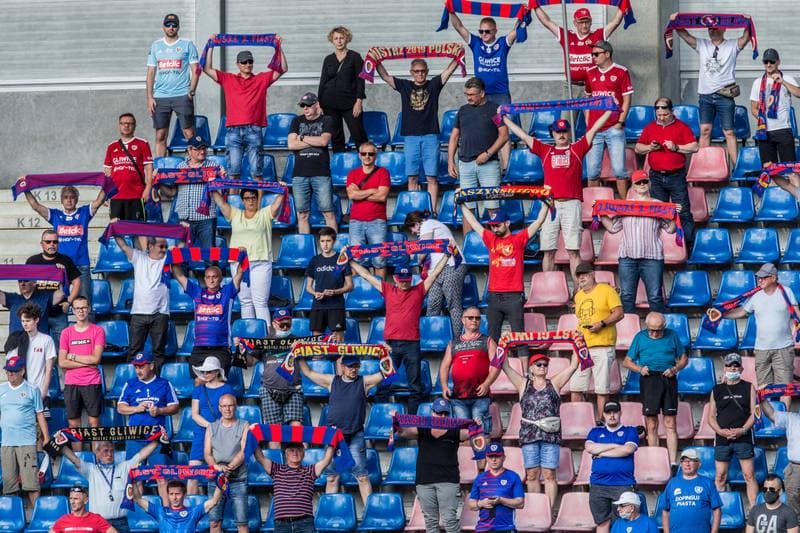 Football. PKO BP Ekstraklasa. Piast Gliwice - Slask Wroclaw. 05.07.2020
