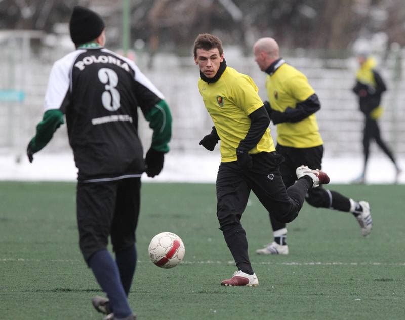 Football. Sparing. Ruch Radzionkow - Polonia Laziska Gorne. 14.01.2012
