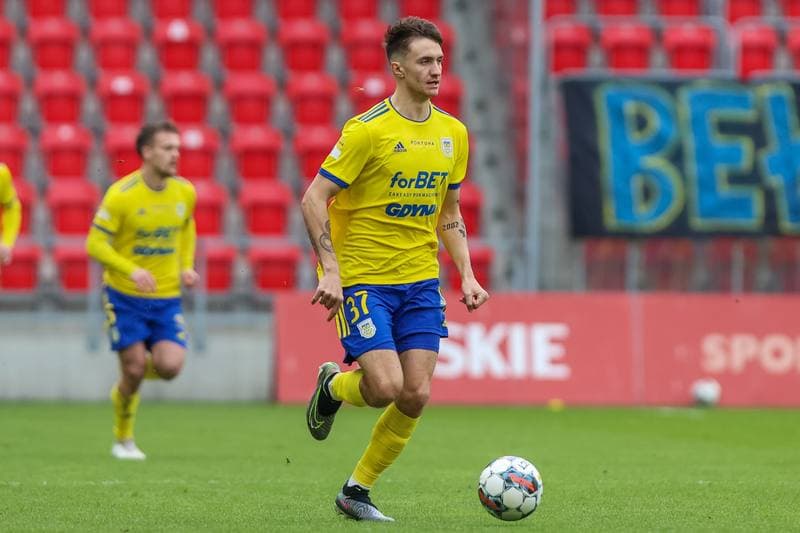 Football. Fortuna I Liga. GKS Tychy - Arka Gdynia. 08.04.2023