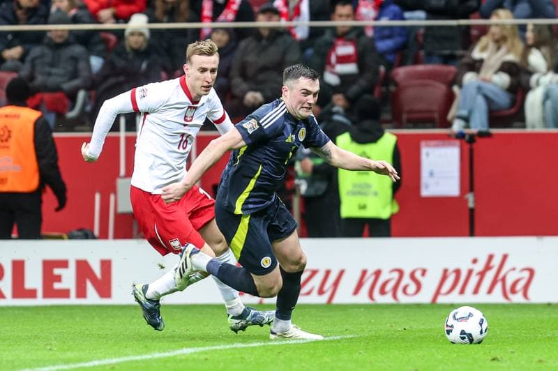 Football. UEFA Nations League. Poland - Scotland. 18.11.2024