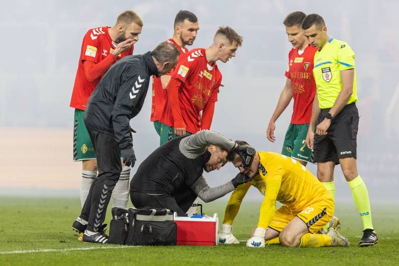 Football. Fortuna I Liga. Zaglebie Sosnowiec - LKS Lodz. 28.04.2023