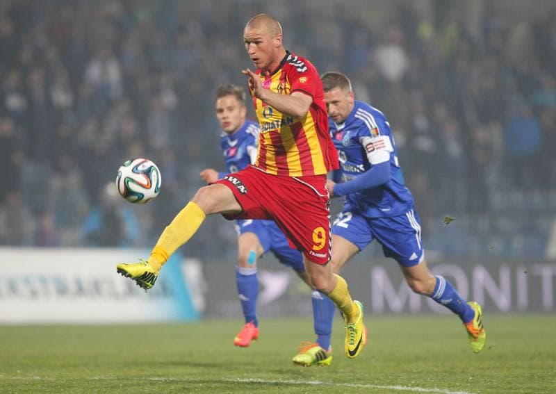 Football. T-Mobile Ekstraklasa. Ruch Chorzow - Korona Kielce. 27.10.2014