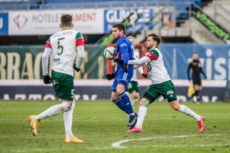 Football. PKO BP Ekstraklasa. Piast Gliwice - Slask Wroclaw. 06.02.2021