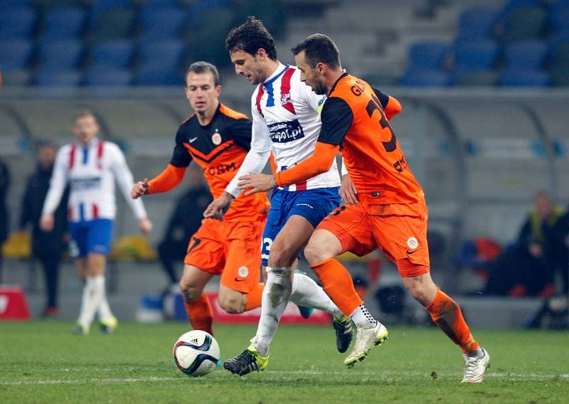 Football. PKO BP Ekstraklasa. Podbeskidzie Bielsko Biala - Zaglebie Lubin. 22.11.2015
