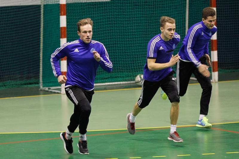 Football. Ruch Chorzow. Training. 07.01.2016