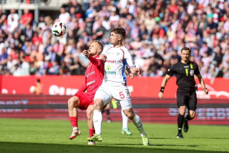 Football. PKO BP Ekstraklasa. Gornik Zabrze - Widzew Lodz. 27.04.2025