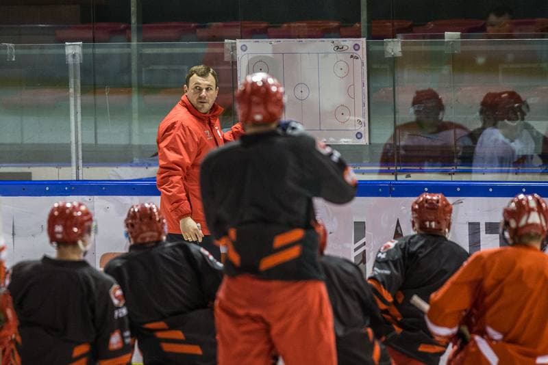 Ice Hockey. Poland national team. Training. 13.04.2021