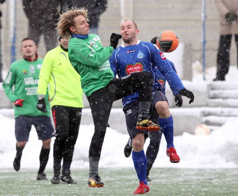 Football. Sparing. Rozwoj Katowice - Ruch Chorzow. 14.01.2012