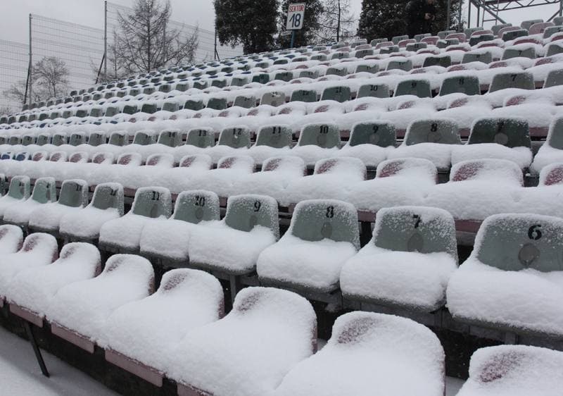 Football. Gornik Zabrze. Training. 17.02.2012