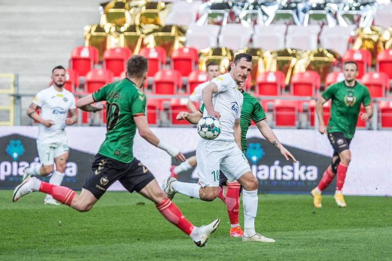 Football. Fortuna I Liga. GKS Tychy - Radomiak Radom. 20.04.2021