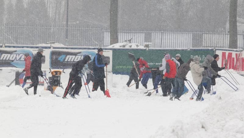 Football. Gornik Zabrze. Training. 17.02.2012