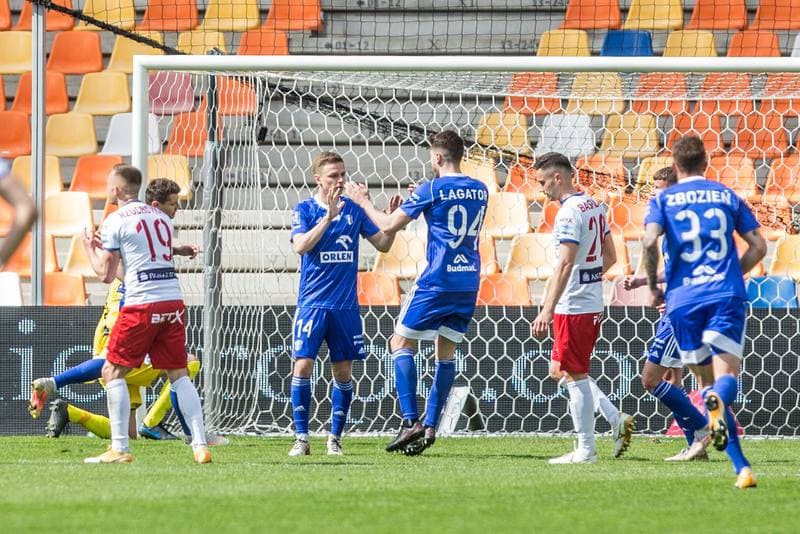 Football. PKO BP Ekstraklasa. Podbeskidzie Bielsko-Biala - Wisla Plock. 08.05.2021