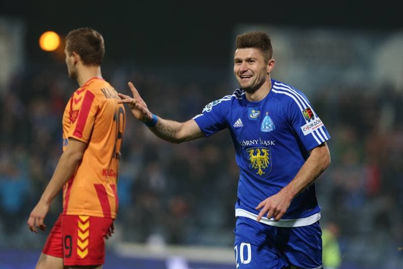 Football. Lotto Ekstraklasa. Ruch Chorzow - Korona Kielce. 24.10.2016