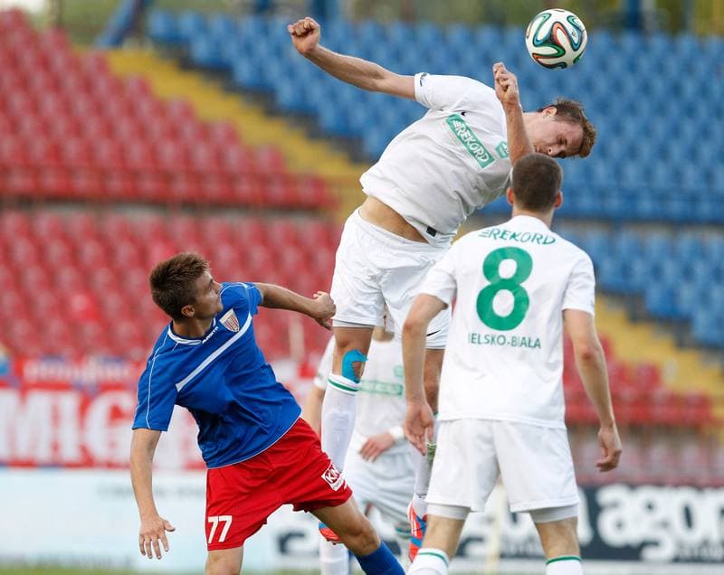 Football. III Liga Opolsko - Slaska. Polonia Bytom - Rekord Bielsko Biala. 10.08.2014