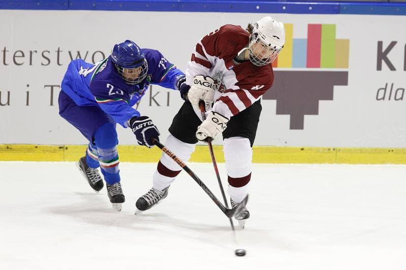 Ice Hockey. Women's World Championship. Italy - Latvia. 08.04.2017