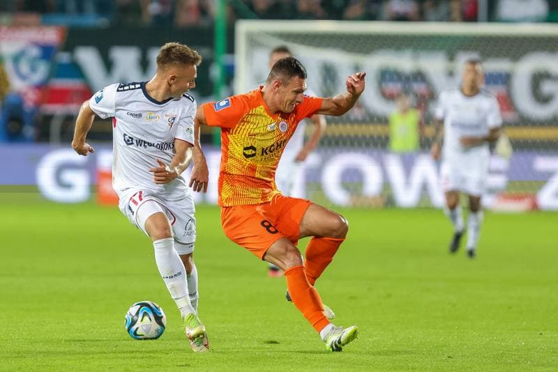 Football. PKO BP Ekstraklasa. Gornik Zabrze - Zaglebie Lubin. 02.10.2023