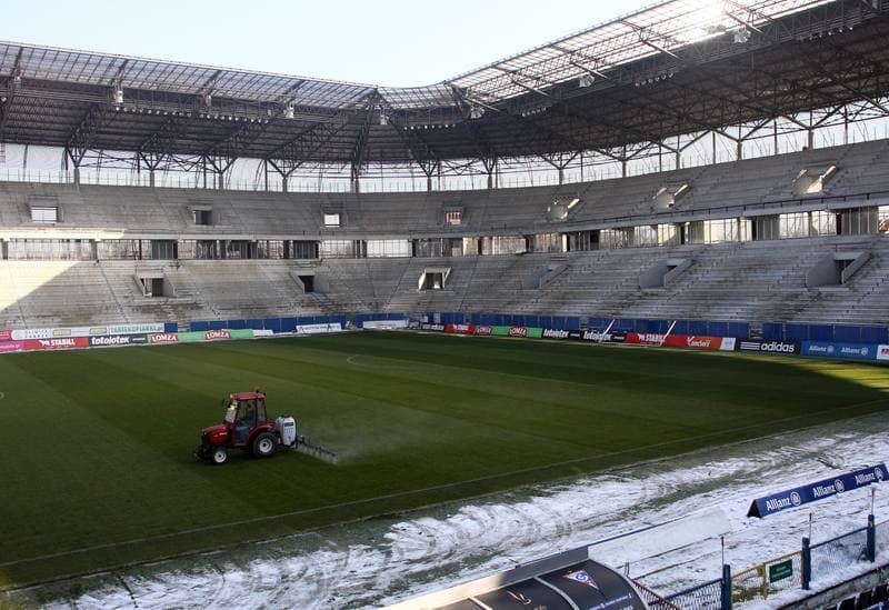 Football. T-Mobile Ekstraklasa. Gornik Zabrze - Stadion. 12.02.2015
