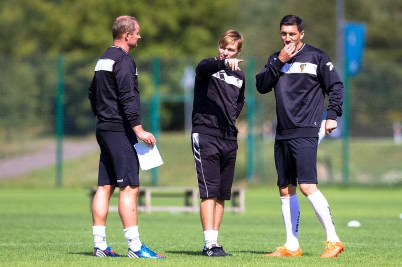 Football. Zaglebie Sosnowiec. Training. 21.08.2017