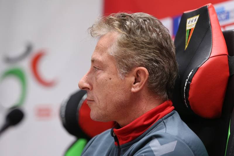 Football. GKS Tychy. Press Conference. 11.10.2017