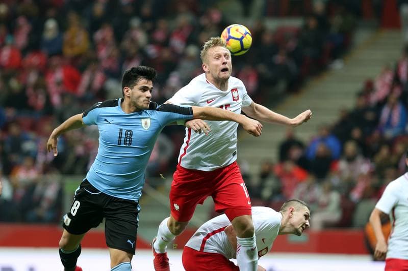 Football. International Friendly. Poland - Uruguay. 10.11.2017