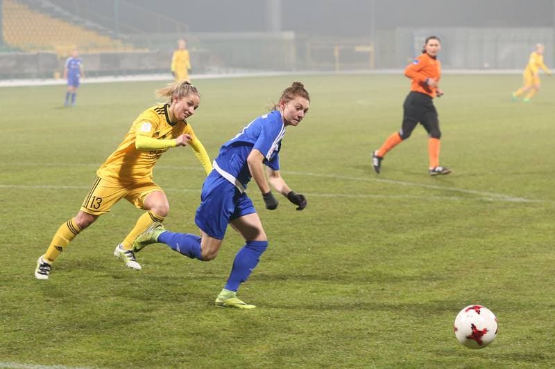Football. Women's Polish Cup. GKS Katowice - AZS Wroclaw. 29.11.2017