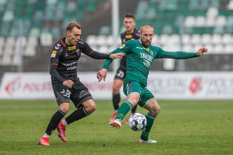 Football. Sparing. Zaglebie Sosnowiec - GKS Tychy. 13.11.2021