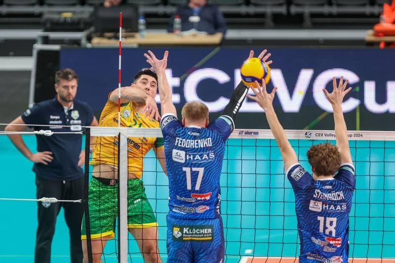 Volleyball. CEV Cup. Aluron CMC Warta Zawiercie - TSV Raiffeisen Hartberg. 25.10.2023