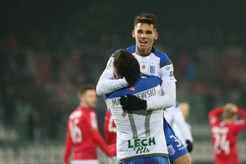 Football. Lotto Ekstraklasa. Zaglebie Sosnowiec - Lech Poznan. 16.12.2018
