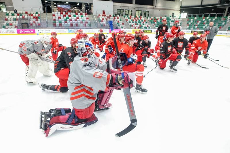 Ice Hockey. Poland national team. Training. 08.11.2023