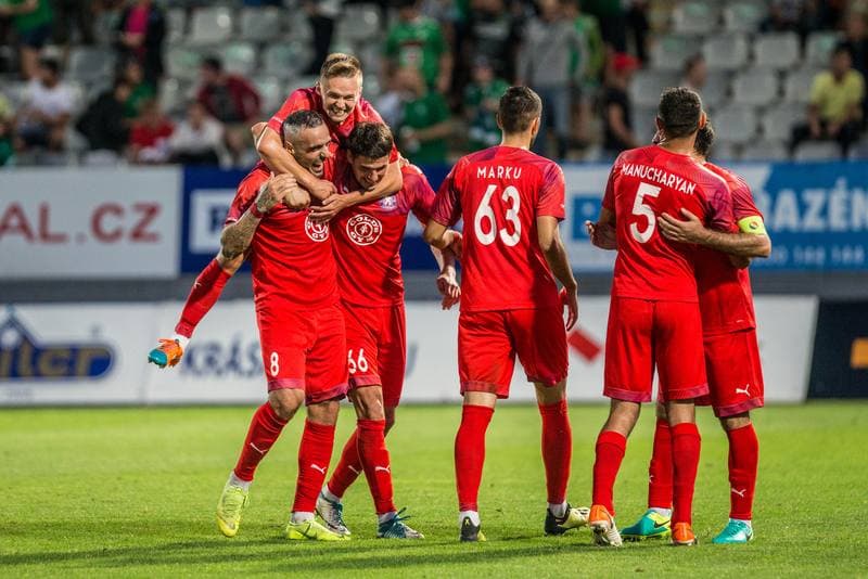 Football. UEFA Europa League. FK Jablonec - FC Pyunik Yerevan. 01.08.2019